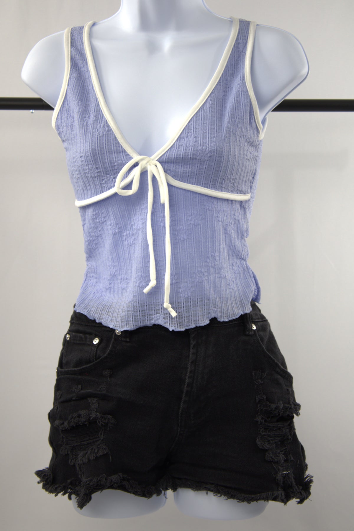 Merrow Hem Floral Tank