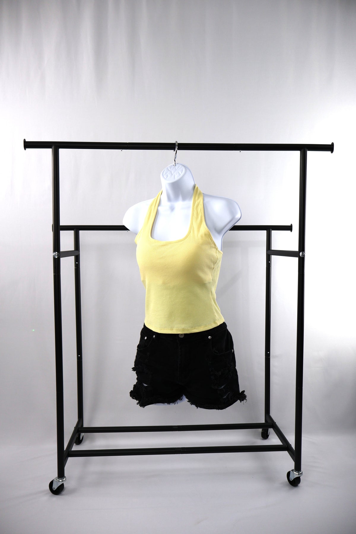 Yellow Halter Top with Built in Bra